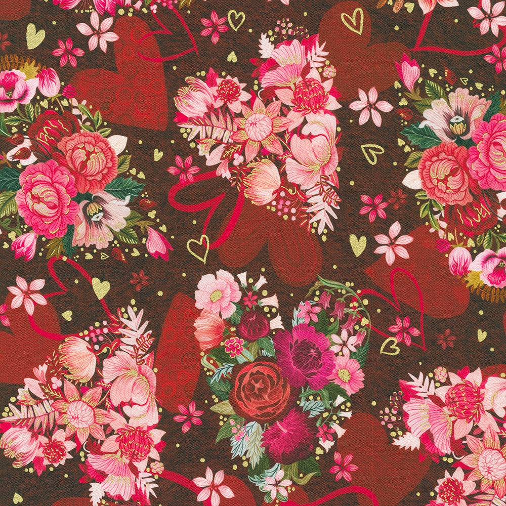 AYFDM-22872-280 || WINE || HEARTS IN BLOOM || Robert Kaufman