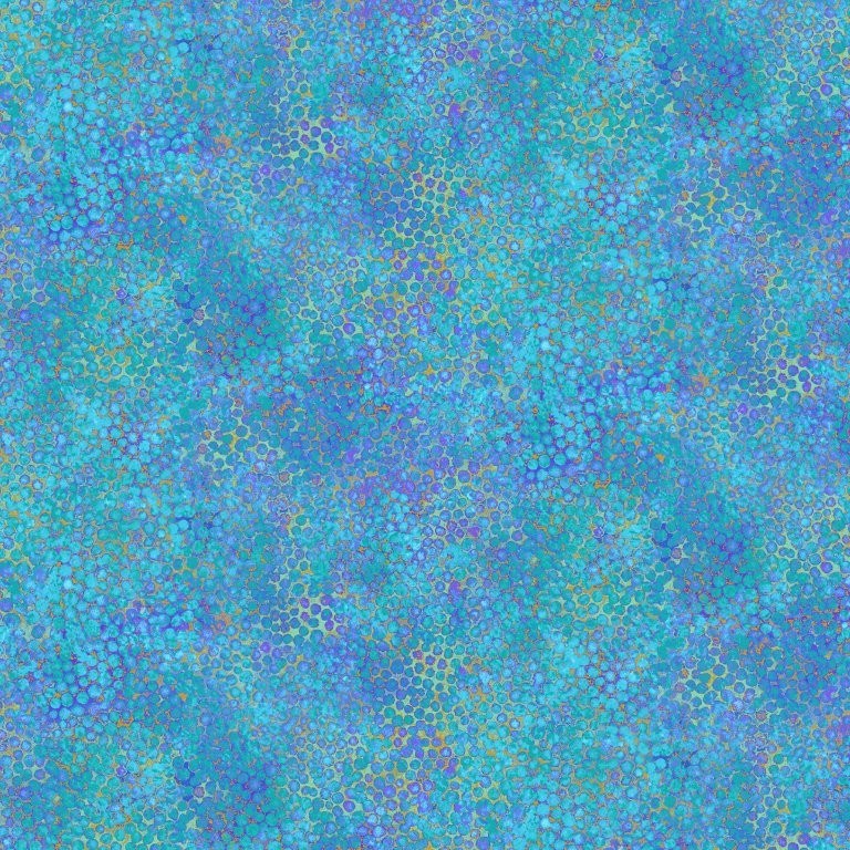 LARGE PEBBLES - DEEP SEA || SHIMMER WIDE BACKING || Northcott Basic