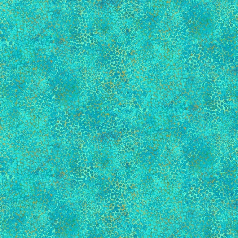 LARGE PEBBLES - LAGOON || SHIMMER WIDE BACKING || Northcott Basic