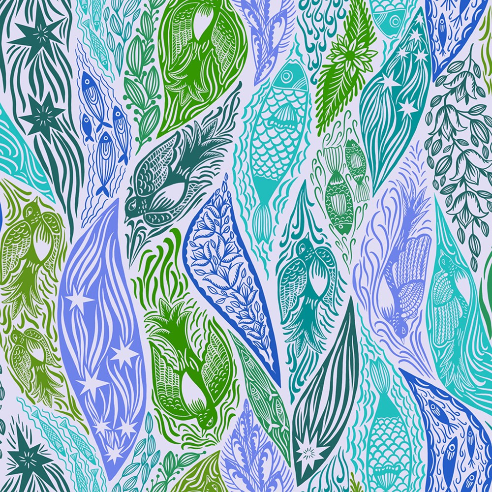 CURRENT BACKING - WATER || SHOOTING STAR || Anna Maria Textiles Studio