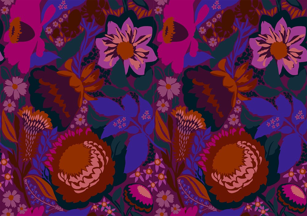 SHADOWS - PLUM || JUMPSTART || Anna Maria Textiles Studio