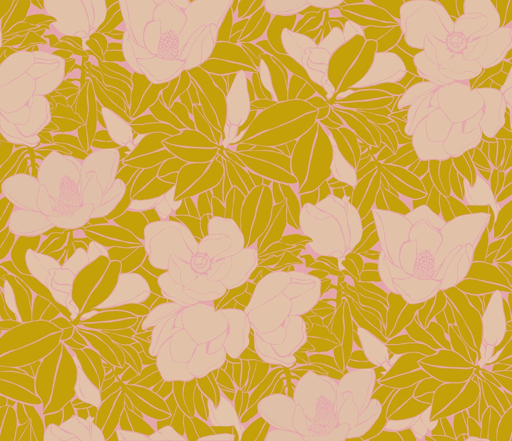 MAGNOLIA - GOLDEN || BACKINGS NO.5 || Anna Maria Textiles Studio