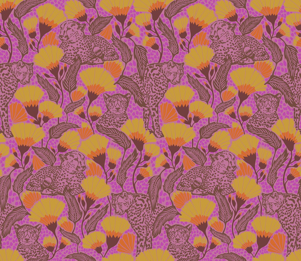 CHEETAH CLOTH - AMETHYST || BACKINGS NO.6 || Anna Maria Textiles Studio