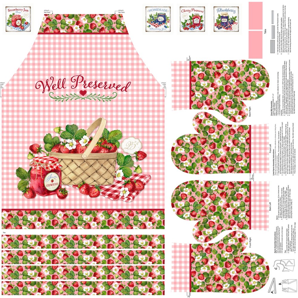Apron - WHITE MULTI || WELL PRESERVED || Northcott Studio