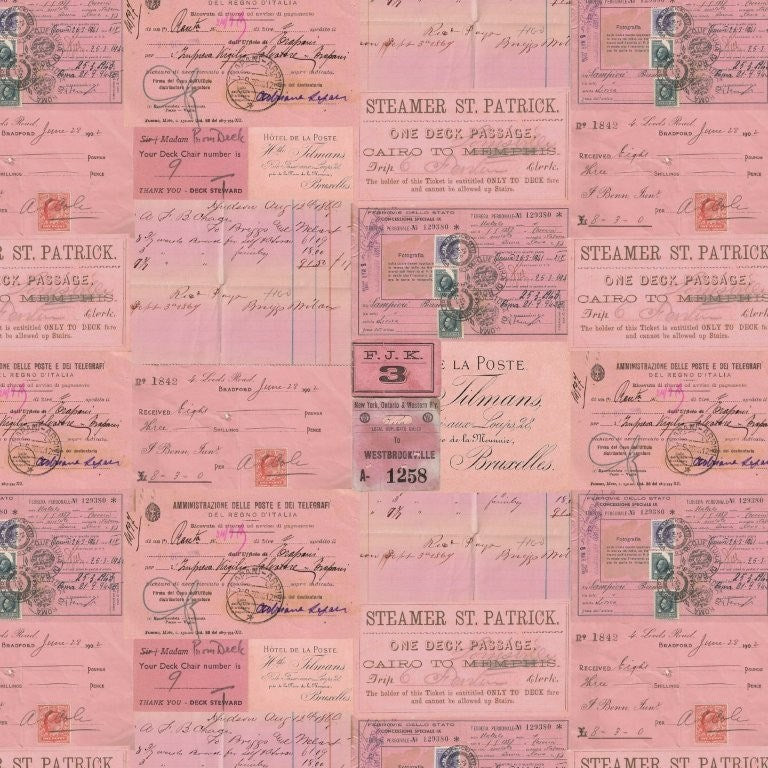 Pink Ephemera Canvas - Pink || Palette Canvas || Tim Holtz Eclectic Elements