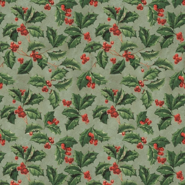 Christmas Holly Canvas - Christmas || Palette Canvas Seasonal || Tim Holtz Eclectic Elements