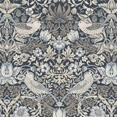 Strawberry Thief - Charcoal || Morden Cotton Lawn by Morris & Co.