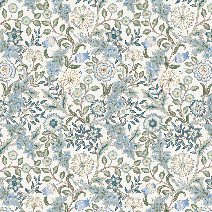 SM Wilhelmina - Seascape || Morden Cotton Lawn by Morris & Co.