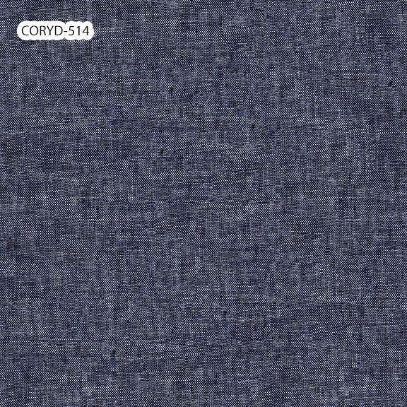 CORYD-514 / Yarn Dyed Steel Blue || Cortina || White Owl Textiles