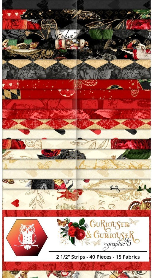 Curiouser & Curiouser-2.5 / 2-4 Pieces of Each Print || Curiouser & Curiouser || White Owl Textiles