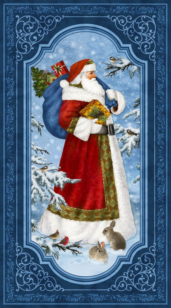PANEL - DK BLUE MULTI || ST. NICHOLAS || Northcott Studio