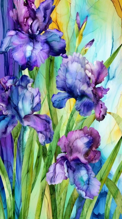 PANEL - PURPLE MULTI || INFATUATION || Northcott Studio