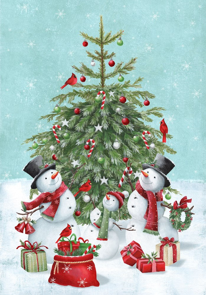 Snowman Panel - TURQ MULTI || HOLLY JOLLY || Northcott Studio