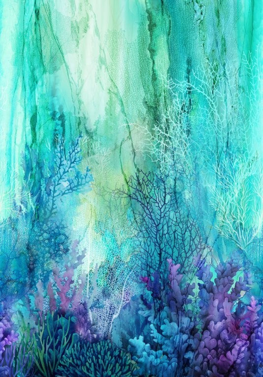 Ombre - TURQ MULTI || CORAL REEF || Northcott Studio