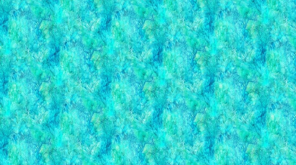 Coral Texture - TURQ MULTI || CORAL REEF || Northcott Studio