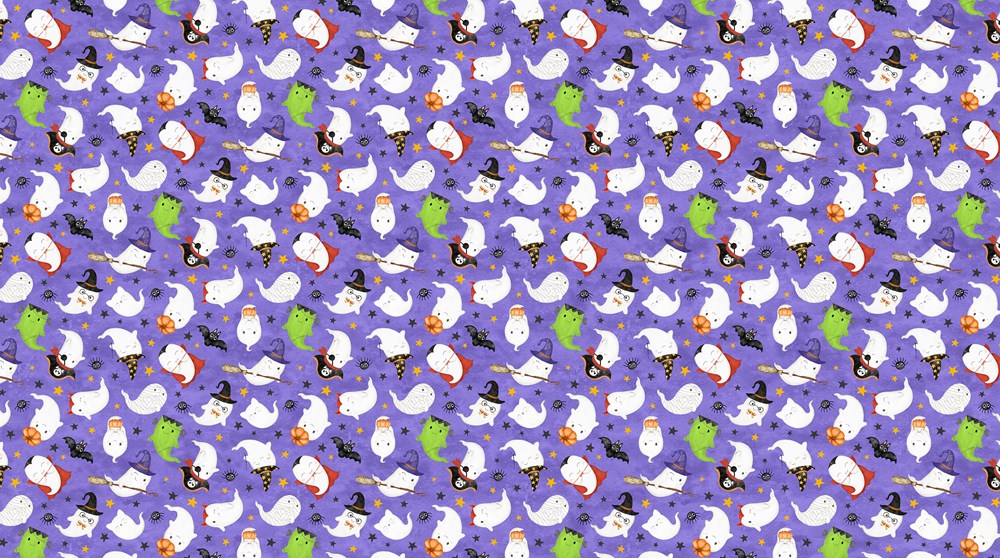 Ghost Costumes - PURPLE MULTI || GHOST TOWN || Northcott Studio