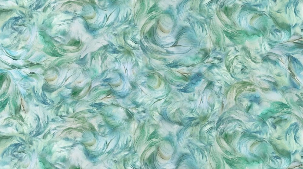 Swirl Texture - LT TEAL || RAVEN&#39;S CALL || Northcott Studio