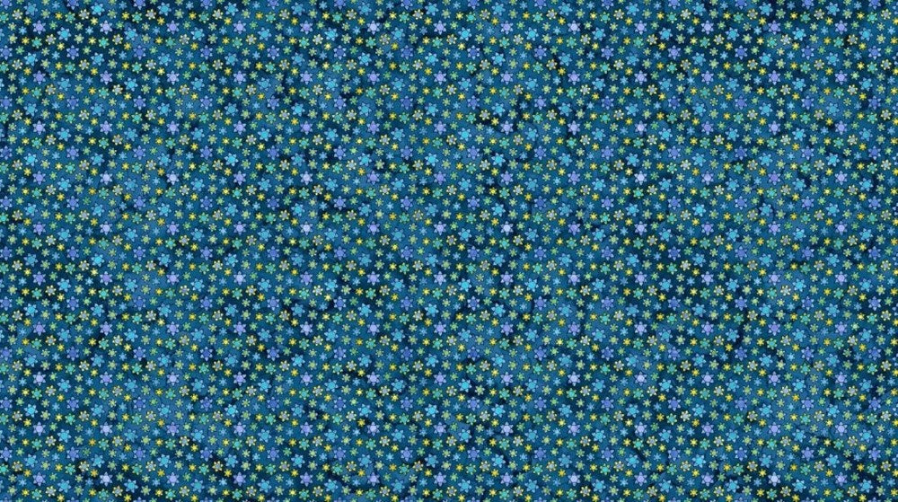 Stars - BLUE MULTI || HANUKKAH LIGHTS || Northcott Studio