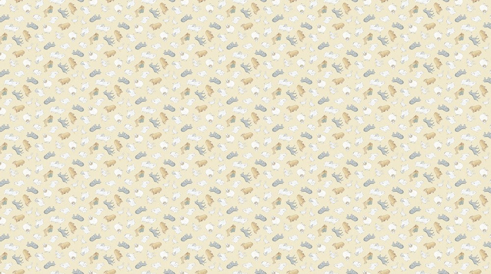 Animal Toss - CREAM MULTI || THE NATIVITY || Northcott Studio