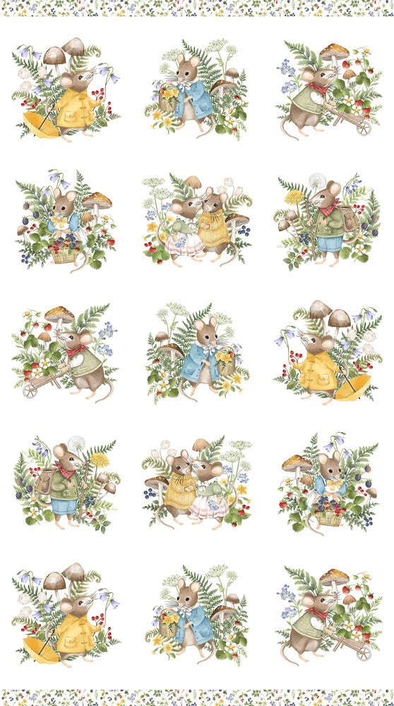 Scenic Blocks - WHITE MULTI || COUNTRY MOUSE || Northcott Studio