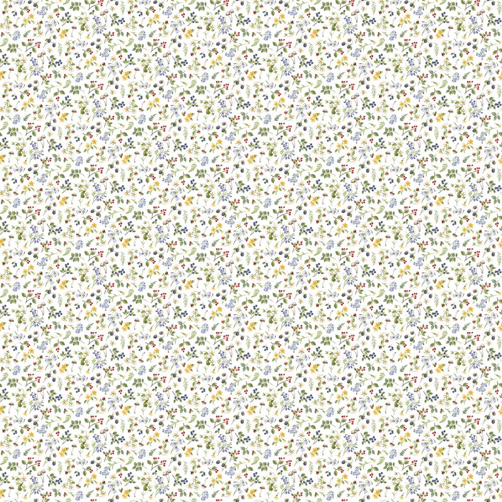 Sm Floral Toss - WHITE MULTI || COUNTRY MOUSE || Northcott Studio