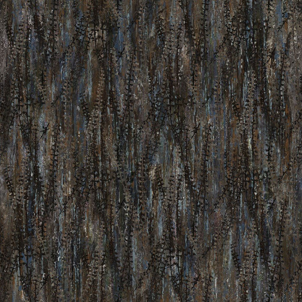 Meadow Texture - CHARCOAL || POPPY MEADOW || Northcott Studio