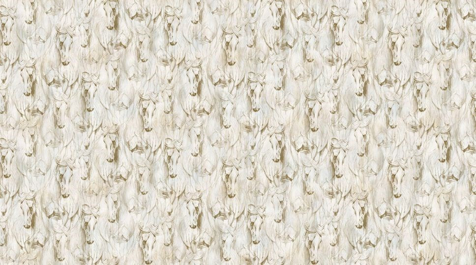 Horse Toile - CREAM || SHADOW & LIGHT || Northcott Studio