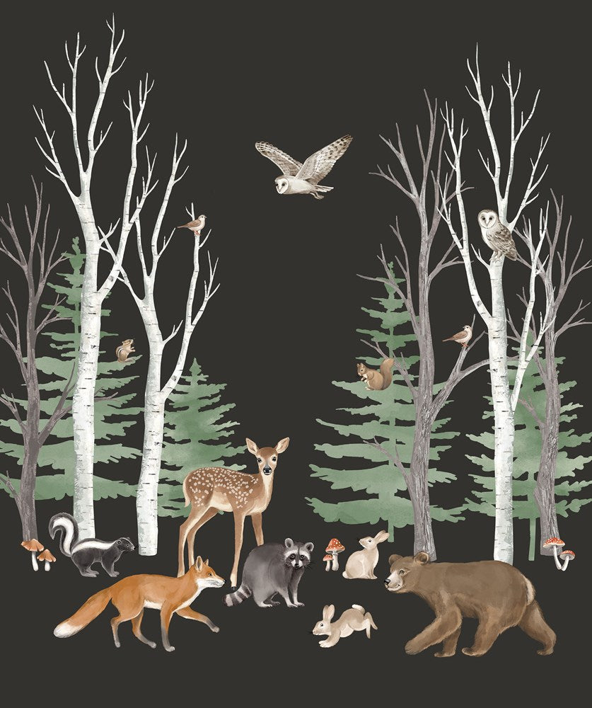 PANEL - CHARCOAL MULTI || TANGLEWOOD || Northcott Studio