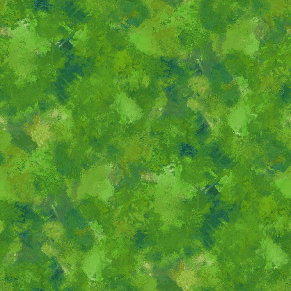 Texture Blender - DK GREEN || PAINTED POPPIES || Northcott Studio
