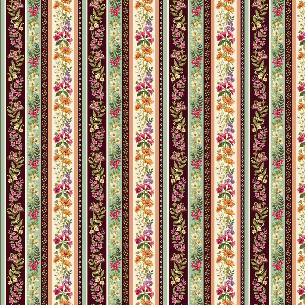 Stripe - BEIGE MULTI || BOTANICA || Northcott Studio