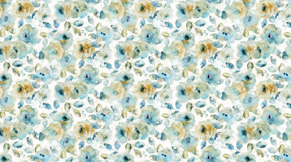 Floral - CREAM MULTI || BLOOMSBURY || Northcott Studio