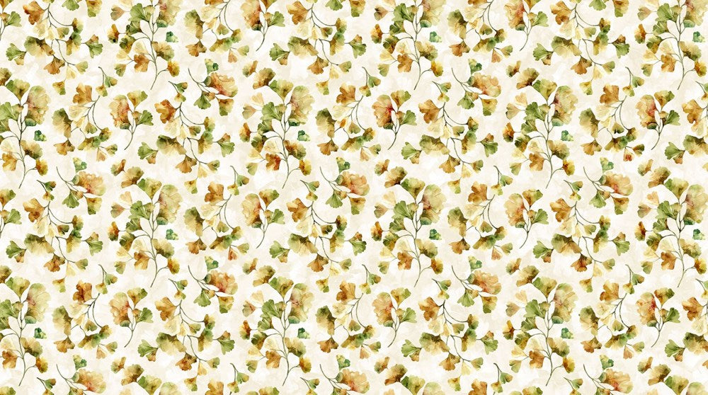 Large Ginkgo - BEIGE MULTI || GINKGO || Northcott Studio