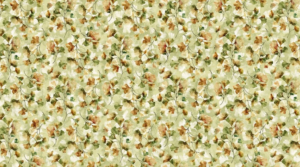 Large Ginkgo - LT GREEN MULTI || GINKGO || Northcott Studio