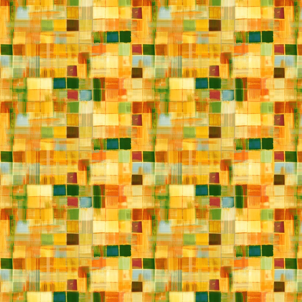 Texture Blocks - MELON MULTI || PAINTED POPPIES || Northcott Studio