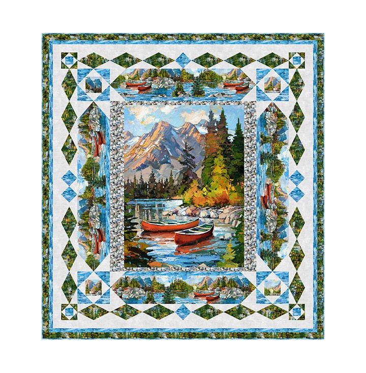 SHOP SAMPLE - AUTUMN PEACE || CANOE LAKE || Northcott Studio