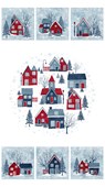 Village Panel - WHITE MULTI || VILLAGE FOLK || Northcott Studio