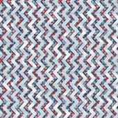 Chevron - BLUE MULTI || VILLAGE FOLK || Northcott Studio
