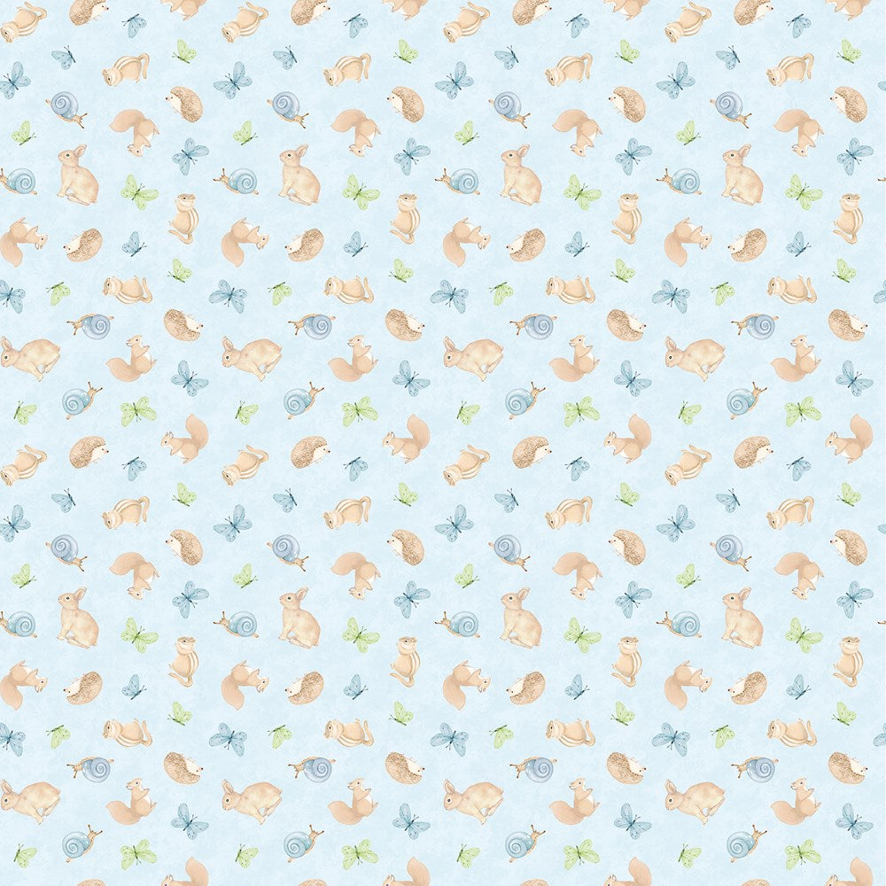 Animal Toss - BLUE MULTI || PEAS IN A POD || Northcott Studio