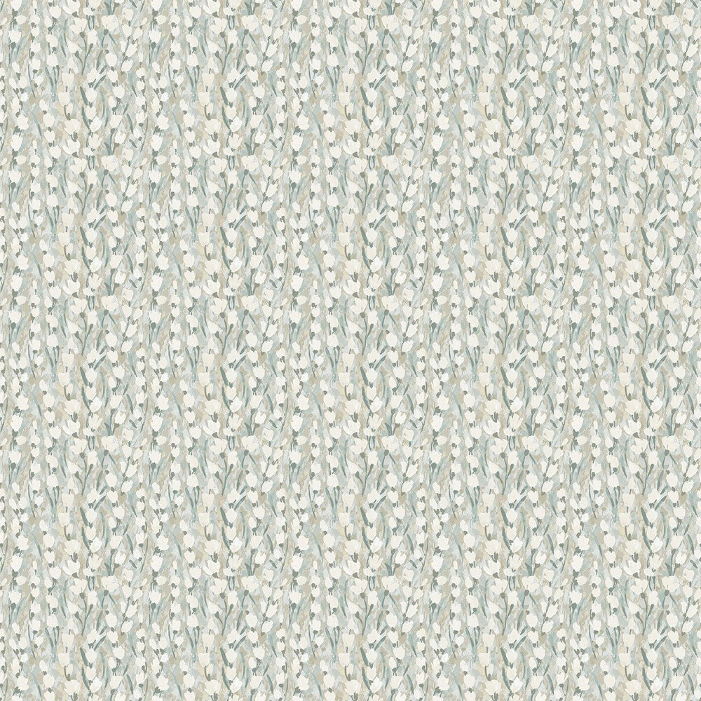 Pussy Willow Stri - PALE WEDGWOOD || PUSSY WILLOWS || Northcott Studio
