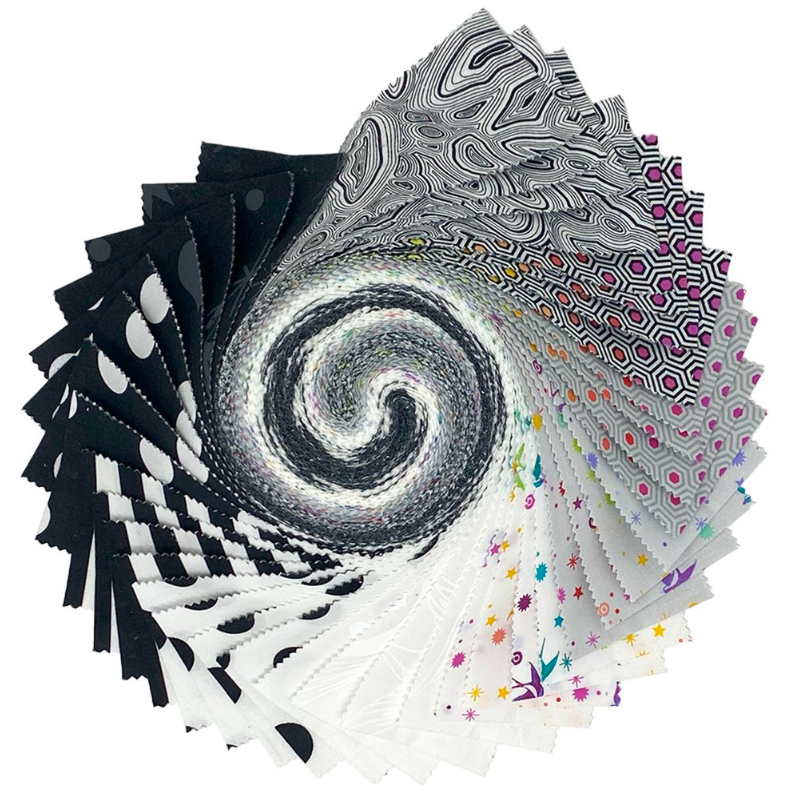True Colors - 2.5&quot; Design Roll - 40pcs || True Colors || Tula Pink