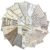 Low Volume - Fat Quarter - 14pcs || Low Volume || Tim Holtz
