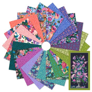 FQ-2374-23 || FAT QUARTERS || CHELSEA BLOSSOM FAT QUARTER BUNDLE || Robert Kaufman