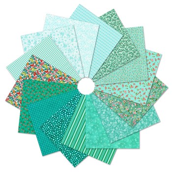 FQ-2385-15 || FAT QUARTERS || FABRIC MARKET SEA GLASS FAT QUARTER BUNDLE || Robert Kaufman