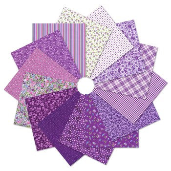 FQ-2387-14 || FAT QUARTERS || FABRIC MARKET PANSY FAT QUARTER BUNDLE || Robert Kaufman