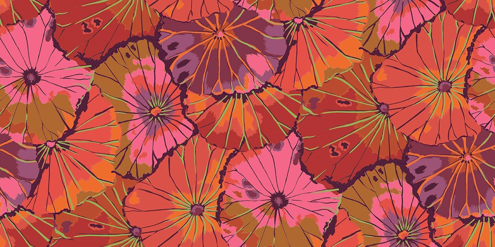 Lotus Leaf - Wine II Classics II Kaffe Fassett Collective