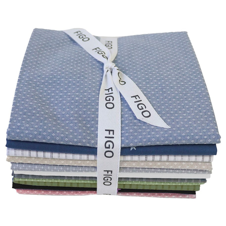 HALF YARD BUNDLE -  || RIPPLE & THREAD || FIGO Studio