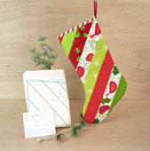 QAYG Holiday Striped Stocking -- 1 per pack