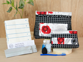 Zippity Do Done Cosmetic Bags  2  -- QAYG LtGray zip