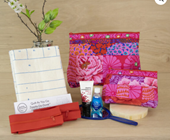 Zippity Do Done Cosmetic Bags  2  -- QAYG Red zip