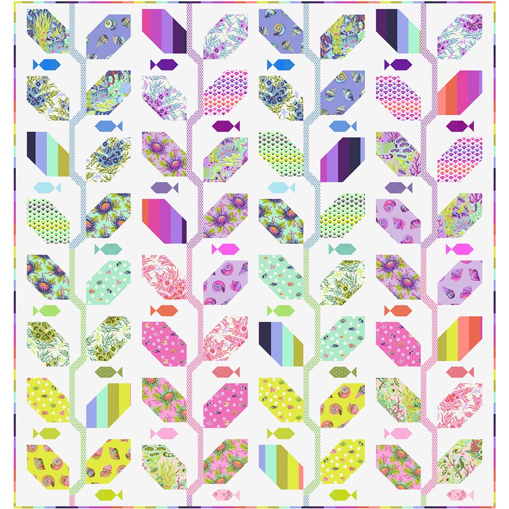 Marine Meadows Kit - 40pcs || Marine Meadow Quilt Kit || Tula Pink